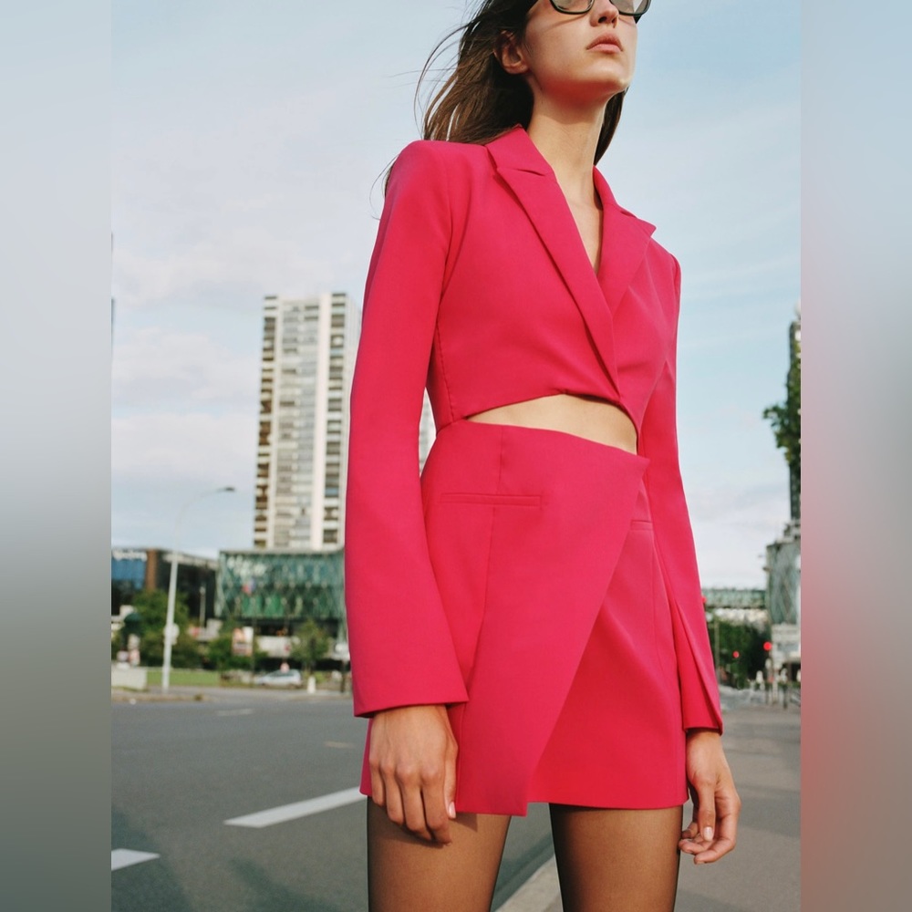 CUT OUT BLAZER DRESS ZARA